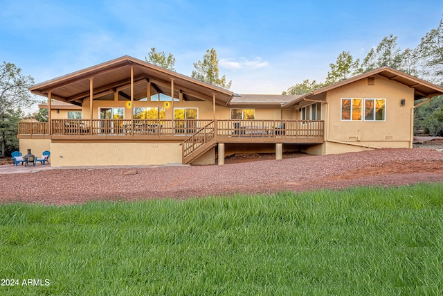 rear view of house with a patio area