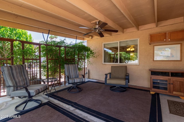 922 S 80th St, Mesa, AZ 85208 - view of patio / terrace featuring ceiling fan