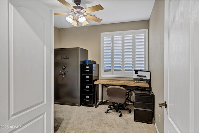 2758 N Sterling, Mesa, AZ 85207 - office area with carpet and ceiling fan