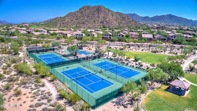 2758 N Sterling, Mesa, AZ 85207 - aerial perspective of suburban area featuring mountains