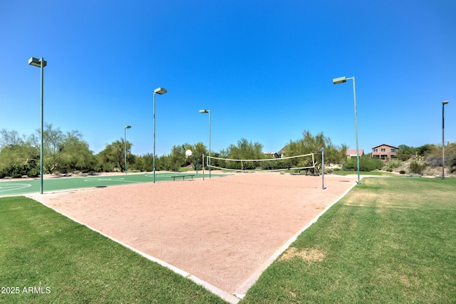 2758 N Sterling, Mesa, AZ 85207 - view of property's community with volleyball court and a lawn