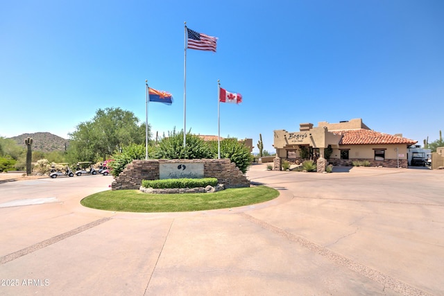 2758 N Sterling, Mesa, AZ 85207 - view of concrete surface with a mountain view
