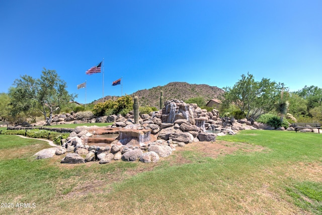 2758 N Sterling, Mesa, AZ 85207 - view of green lawn featuring a mountain view