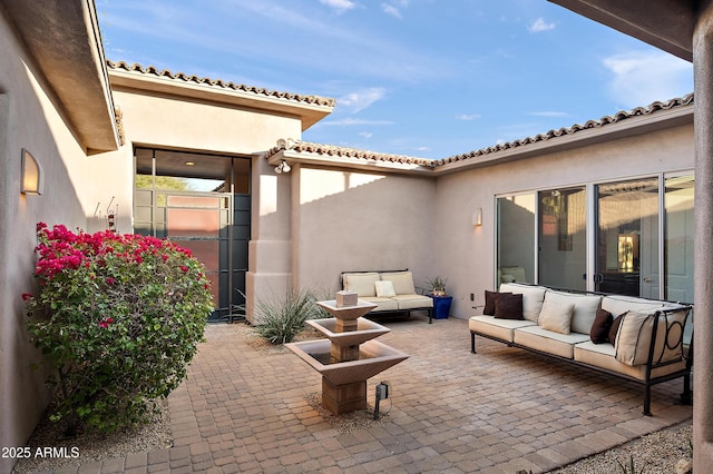 view of patio / terrace featuring outdoor lounge area