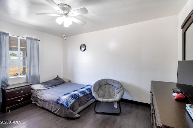 706 E Roosevelt Ave, Buckeye, AZ 85326 - bedroom featuring wood finished floors and a ceiling fan