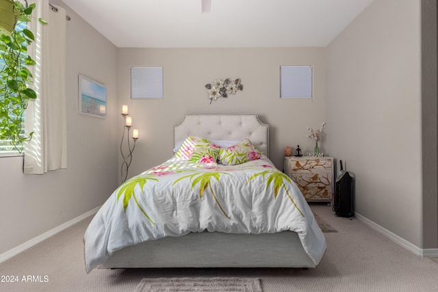 bedroom featuring carpet floors