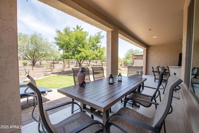 16772 W Cypress St, Goodyear, AZ 85395 - fenced backyard with outdoor dining space and a patio area