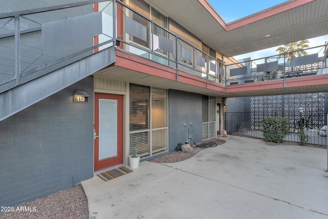 exterior space featuring fence