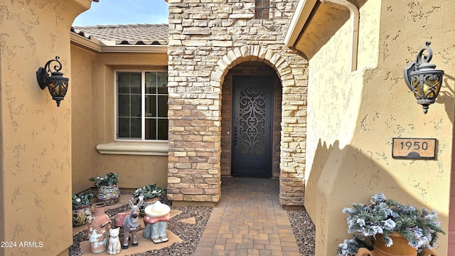 view of entrance to property