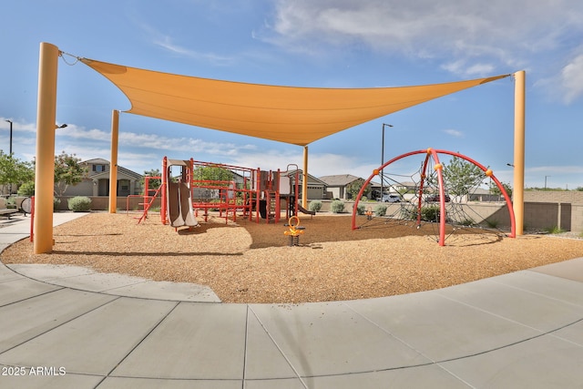 community playground featuring fence