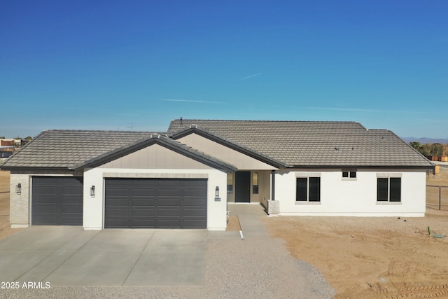 ranch-style house with a garage