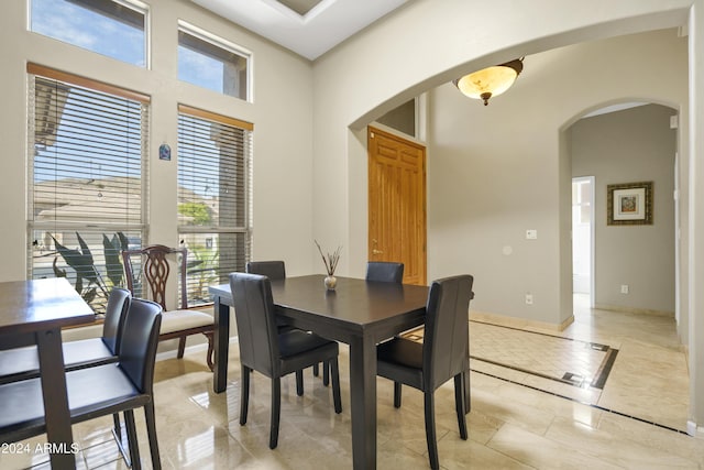 view of dining area