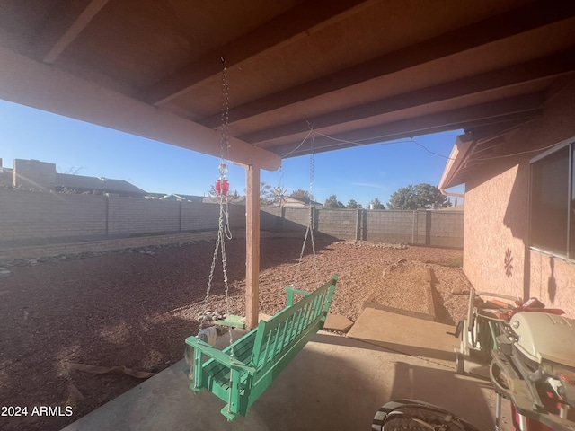 view of yard with a patio