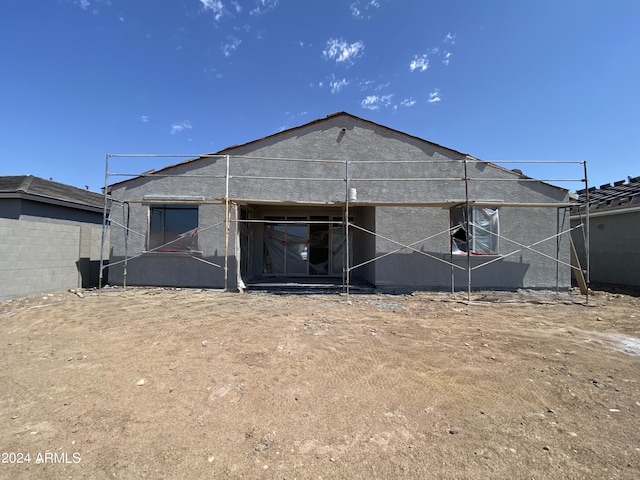 view of rear view of property