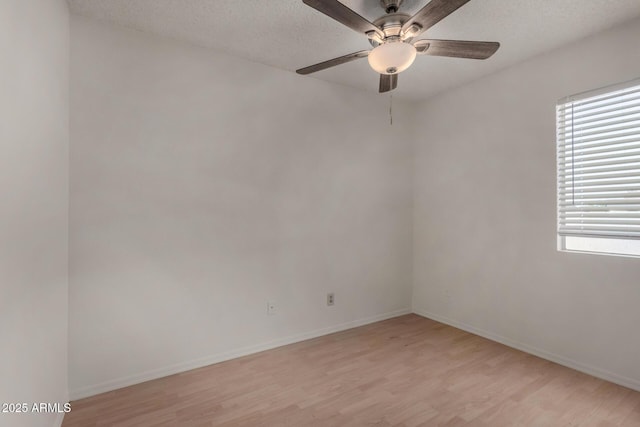 4644 W Havasupai Dr, Glendale, AZ 85308 - unfurnished room featuring plenty of natural light, light wood-type flooring, ceiling fan, and a textured ceiling
