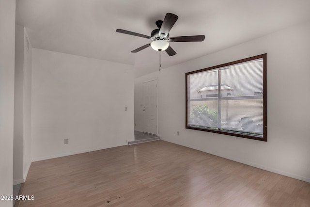 4644 W Havasupai Dr, Glendale, AZ 85308 - spare room with ceiling fan and light wood-type flooring