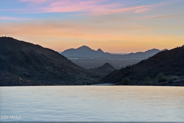 property view of mountains with a water view