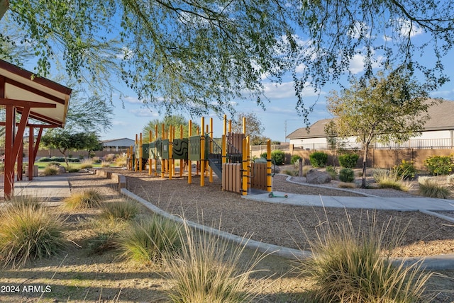 view of jungle gym