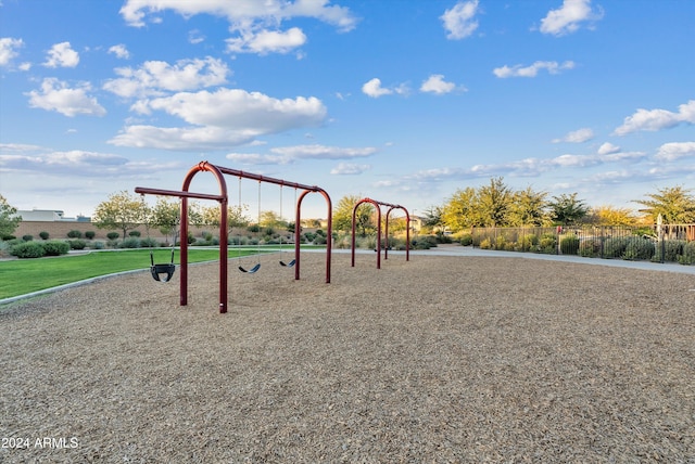 view of jungle gym