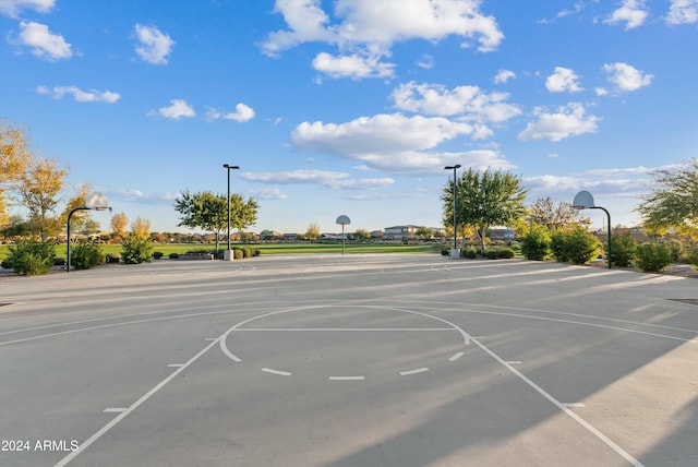 view of basketball court