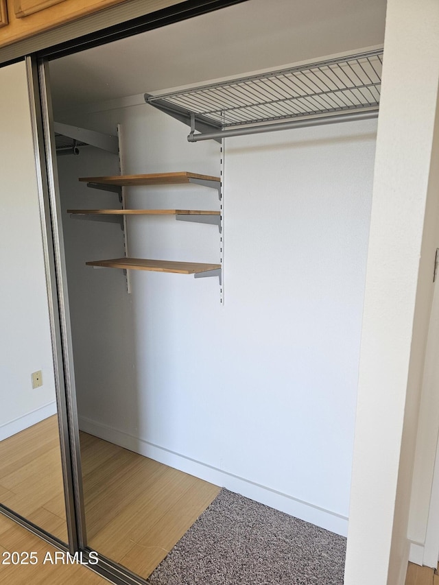 view of closet