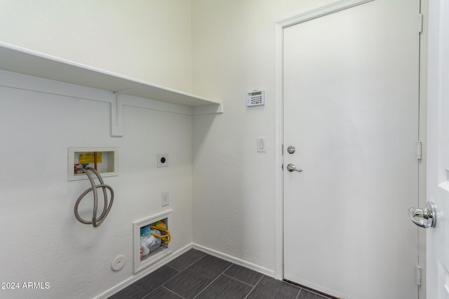 laundry area featuring washer hookup and electric dryer hookup