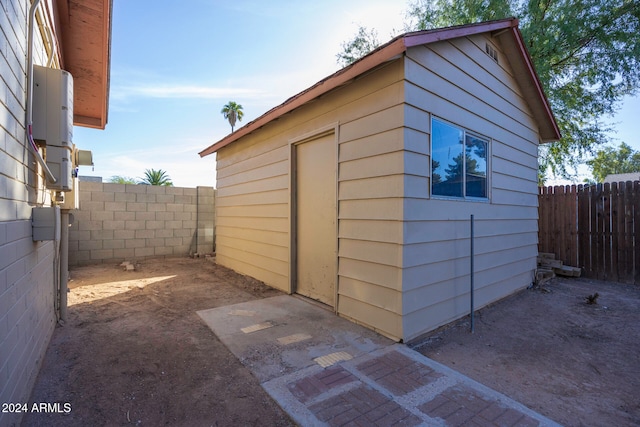 view of outdoor structure