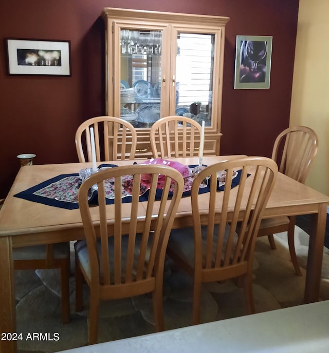 view of dining room