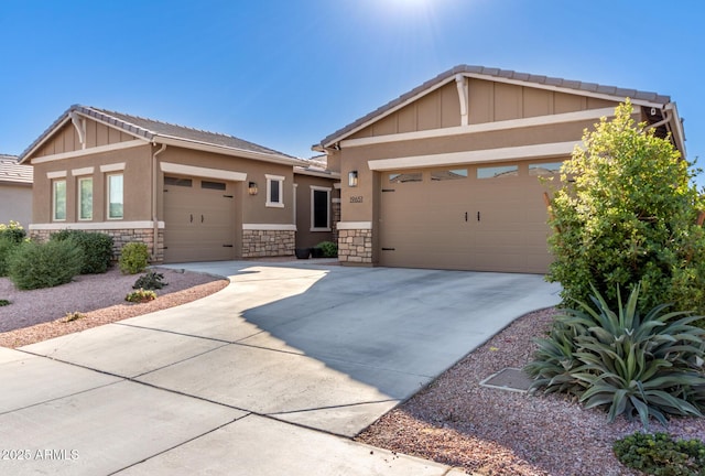 view of front of house featuring a garage