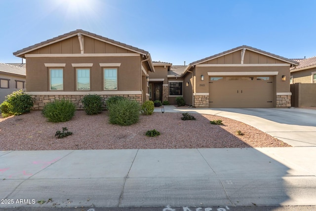 view of front of home featuring a garage