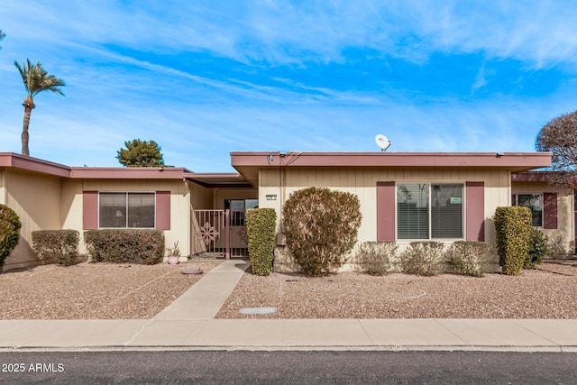 view of ranch-style home