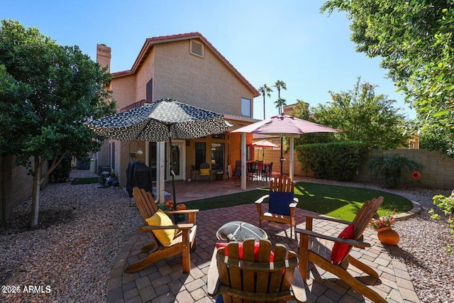 view of patio / terrace featuring grilling area