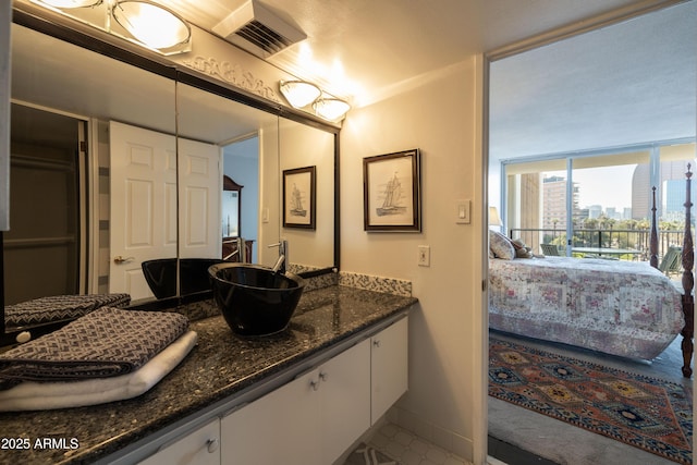 bathroom with vanity