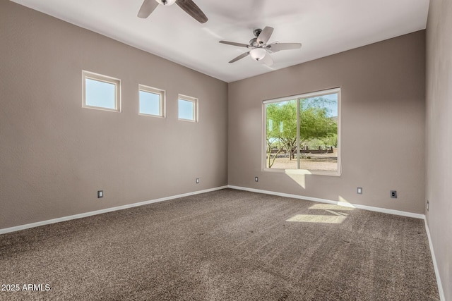 5347 E 10th Ave, Apache Junction, AZ 85119 - spare room featuring a ceiling fan, healthy amount of natural light, and carpet flooring