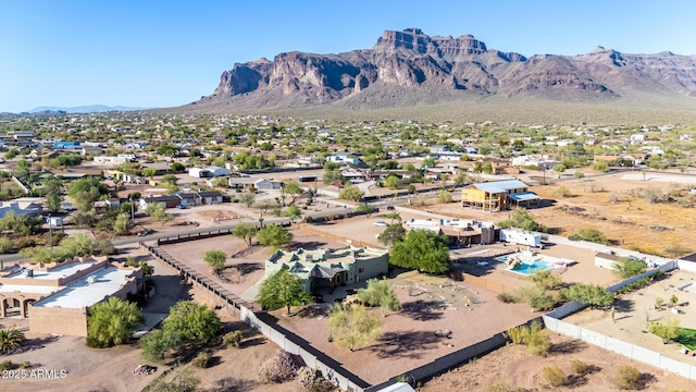 5347 E 10th Ave, Apache Junction, AZ 85119 - aerial view of residential area featuring mountains