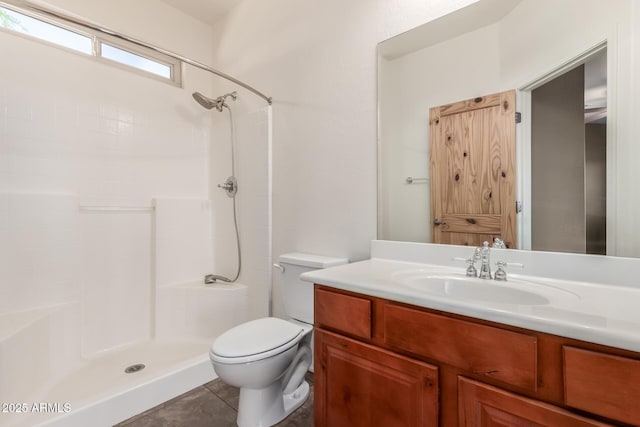 5347 E 10th Ave, Apache Junction, AZ 85119 - full bathroom featuring a shower, vanity, and tile patterned floors