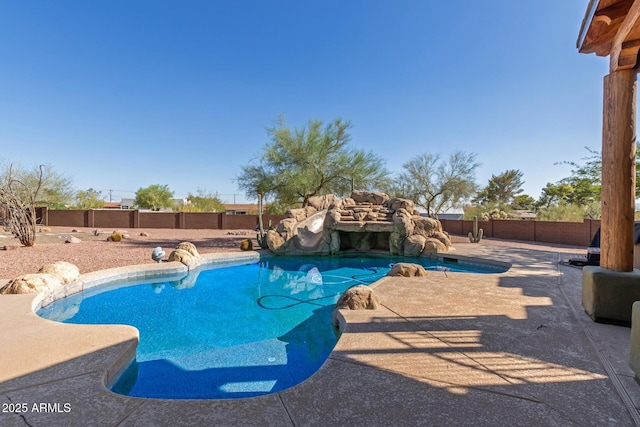5347 E 10th Ave, Apache Junction, AZ 85119 - view of swimming pool featuring a fenced backyard and a patio