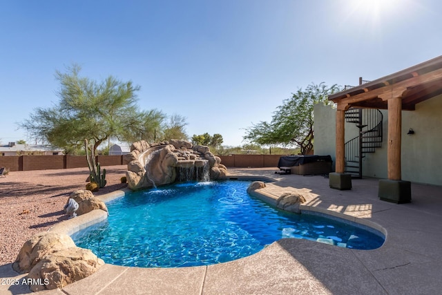 5347 E 10th Ave, Apache Junction, AZ 85119 - view of pool featuring a fenced backyard and a patio area