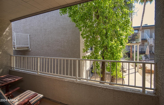 view of balcony