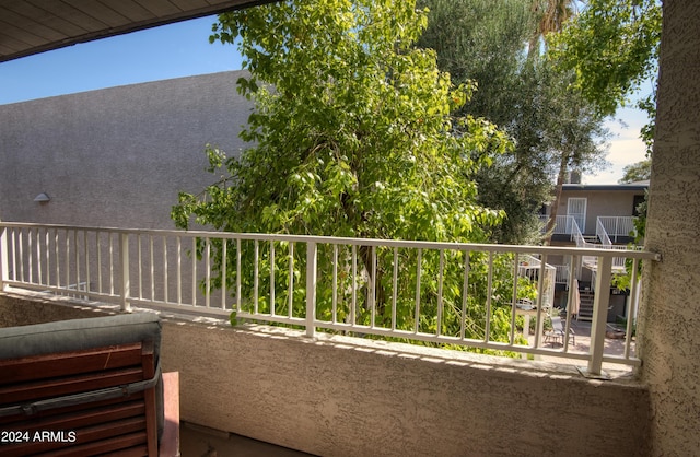 view of balcony