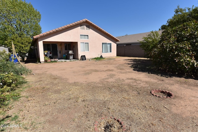 view of rear view of property