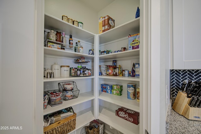 view of pantry