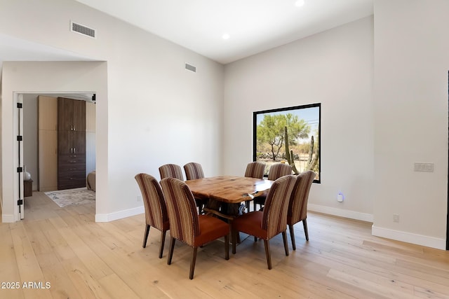 39419 N 7th Ave, Phoenix, AZ 85086 - dining space featuring light wood-style floors, baseboards, and recessed lighting