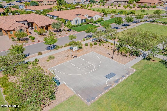 view of sport court