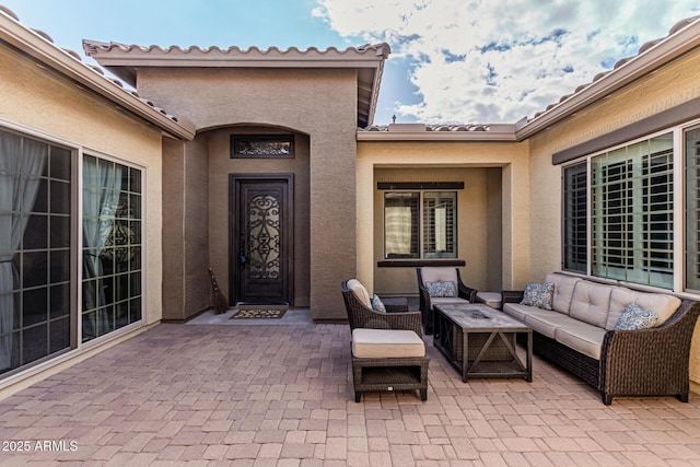 view of patio / terrace featuring outdoor lounge area