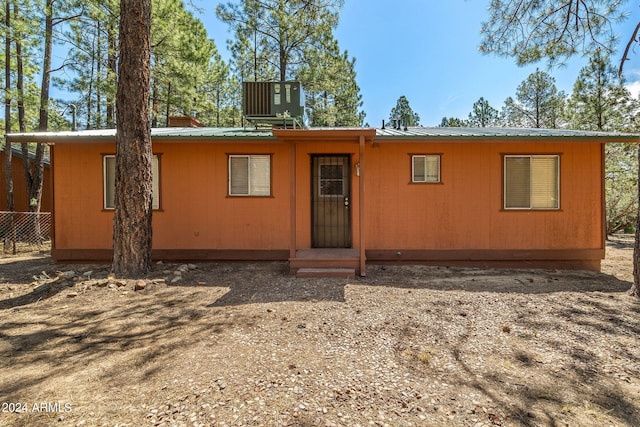 view of rear view of property