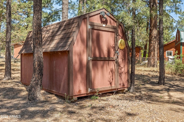 view of shed / structure