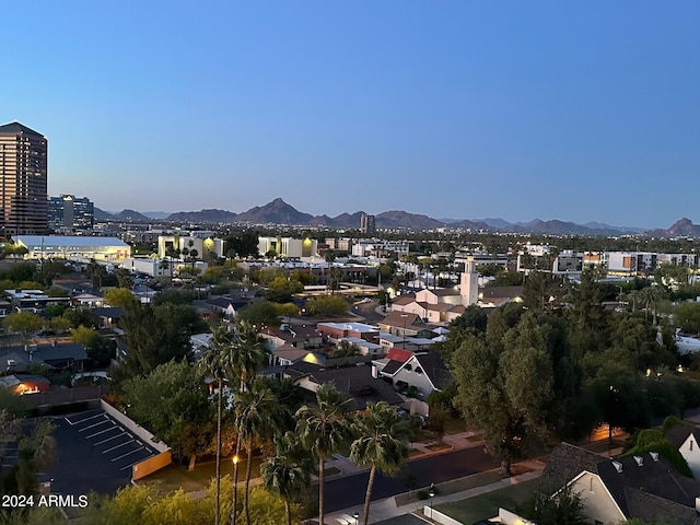 exterior space with a mountain view