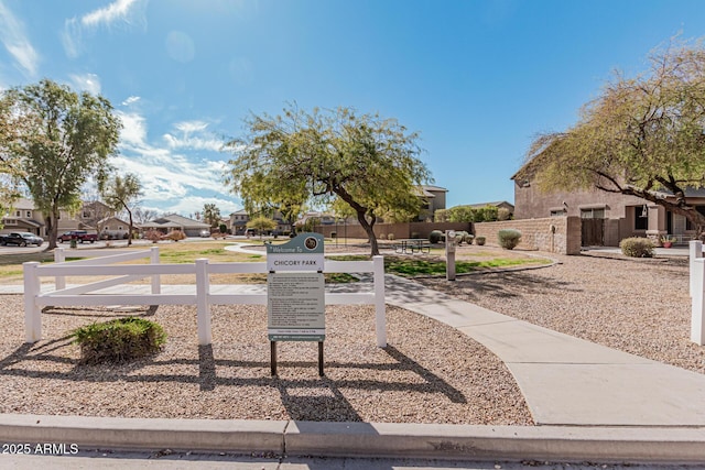 337 E Clairidge Dr, San Tan Valley, AZ 85143 - view of yard with a residential view and fence