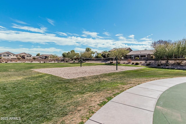 337 E Clairidge Dr, San Tan Valley, AZ 85143 - view of property's community featuring a yard, a residential view, and volleyball court